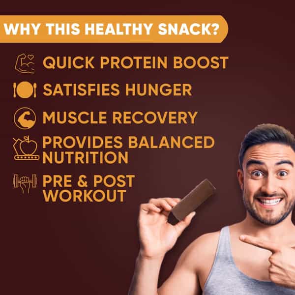 Fitspire Protein Bar - Choco Fudge Flavor 60 Gm | Snack Bar X Pack Of 4