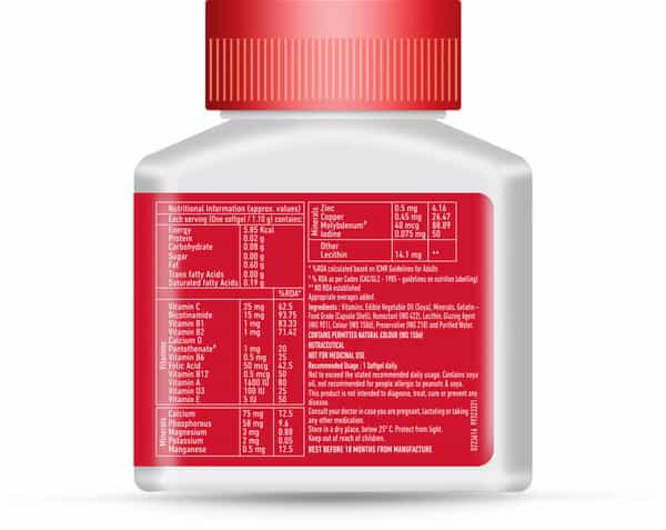 Maxirich Daily Multivitamin Bottle Of 30 Softgel Capsules