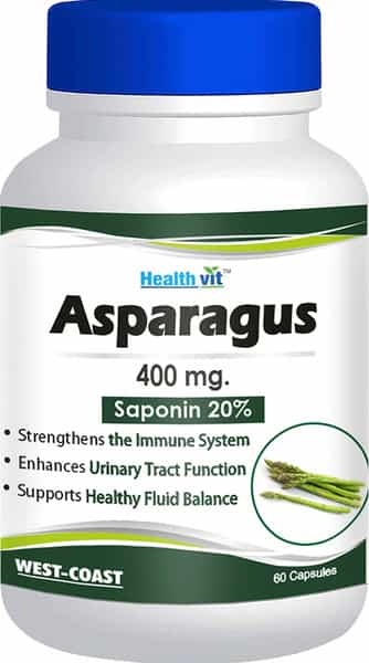 Healthvit Asparagus 400Mg (Saponin 20%) 60 Capsules