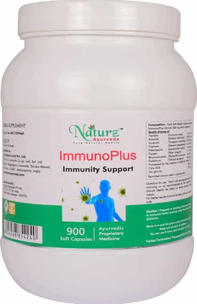 Naturz Ayurveda Immunoplus - 900 Capsules (Pack Of 4)
