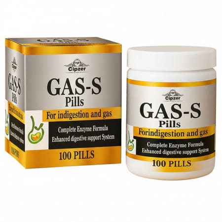 Cipzer Gas-S Pills100 Pills | Supports Digestive Comfort & Helps Manage Gas & Acidity