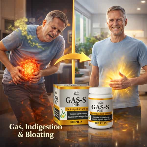 Cipzer Gas-S Pills100 Pills | Supports Digestive Comfort & Helps Manage Gas & Acidity