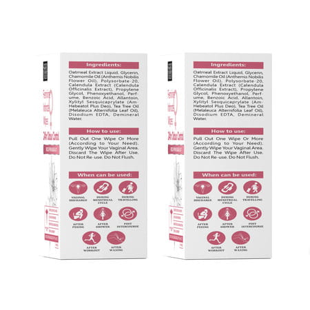 Sheneed Feminine Intimate 24hr Odour Control Wipes 10n (Pack Of 2)