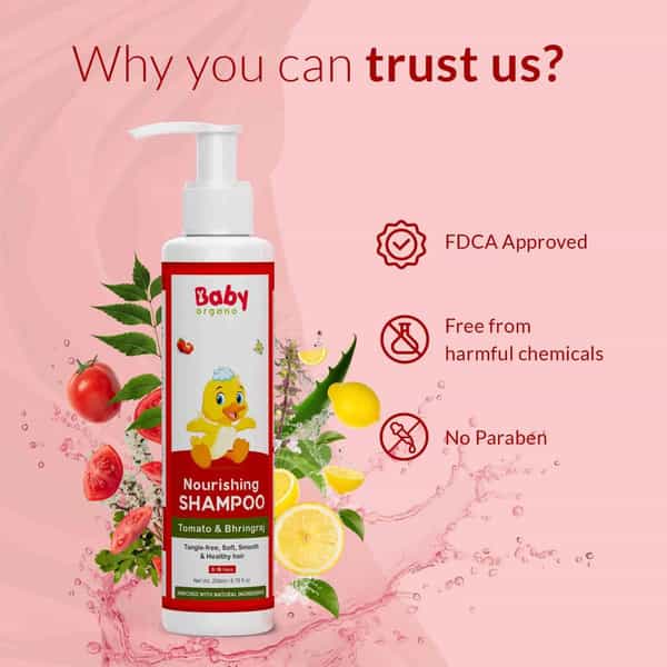 Babyorgano Ayurvedic Baby Shampoo - 200Ml