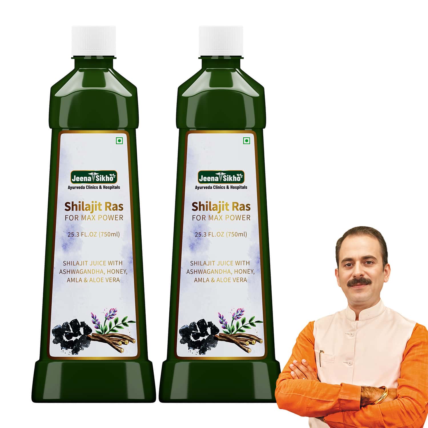 Jeena Sikho Shilajit Ras For Max Power | Shilajit Juice For Men & Women - 750ml (pack Of 3)
