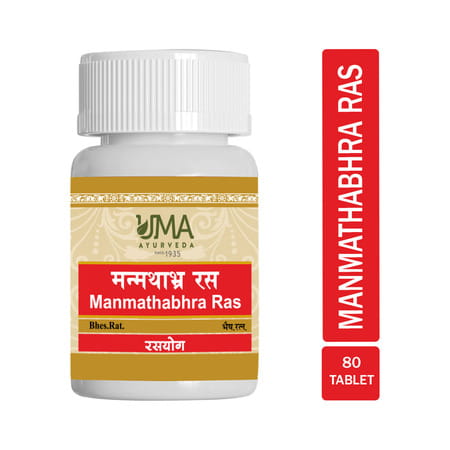 Uma Ayurveda Manmathabhra Ras Ayurvedic Tablets 80 Tab