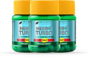 Dr. Vaidya's Herbo24turbo - Ayurvedic Capsules For Male Sexual Wellness - Pack Of 3