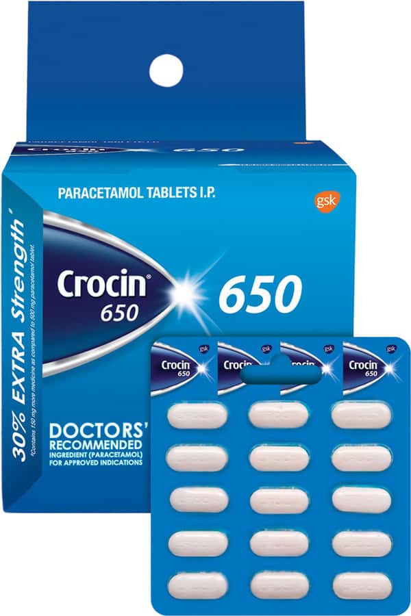 Buy CROCIN 650MG ADVANCE STRIP OF 15 TABLETS Online & Get Upto 60% OFF ...