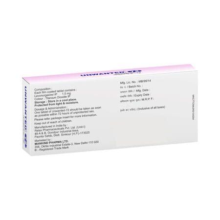 Unwanted 72 - Emergency Contraceptive Tablet