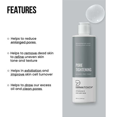 Dermatouch Alcohol Free Face Toner For Oily Skin | Acne Prone | Normal Skin - 200ml