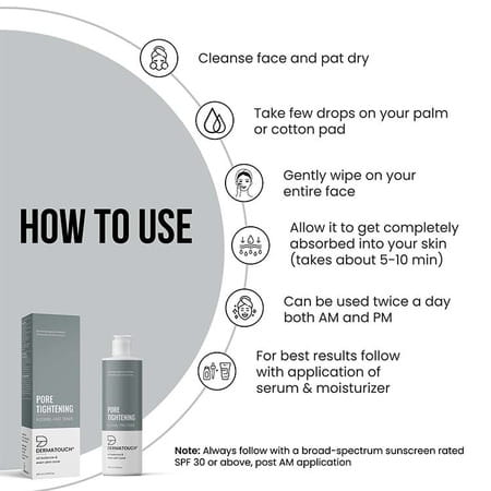 Dermatouch Alcohol Free Face Toner For Oily Skin | Acne Prone | Normal Skin - 200ml