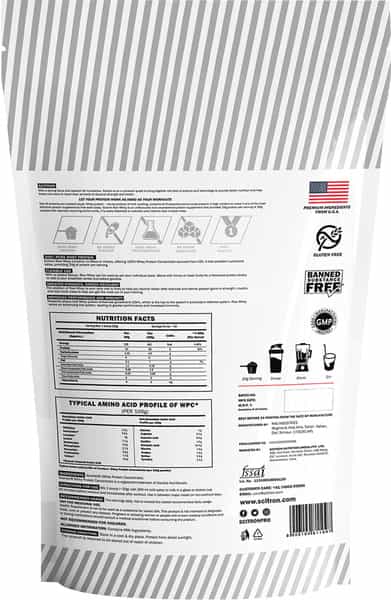 Scitron Raw Whey (100% Whey Protein Concentrate) - 1Lb (450G)