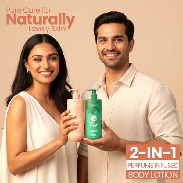Vokka Ritual & Roots Perfume Body Lotion Combo 250Ml X 2 | Vanilla Orchid & Citrus Honey