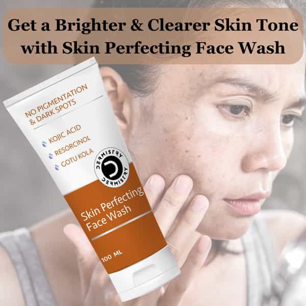 Dermistry Pigmentation Dark Spot Dull Uneven Tone Tan Removal Lightening Face Wash & Fairness Mask