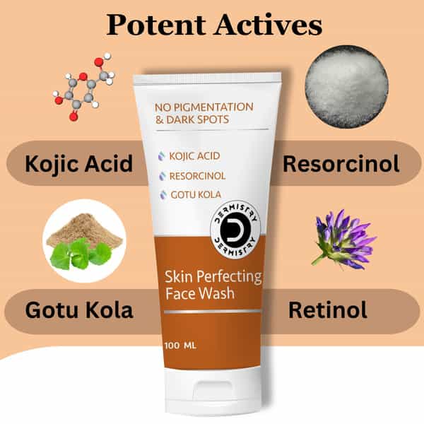 Dermistry Pigmentation Dark Spot Dull Uneven Tone Tan Removal Lightening Face Wash & Fairness Mask