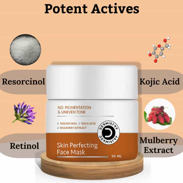 Dermistry Pigmentation Dark Spot Dull Uneven Tone Tan Removal Lightening Face Wash & Fairness Mask