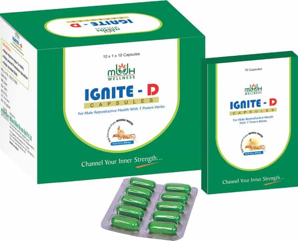 Mbdhwellness Ignite-D-Ayurvedic Capsules For Power Stamina-African Mondia Whitei (Pack Of 10)