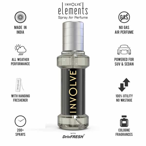 Involve Elements Spirit Spray Air Perfume - Soothing Spray Car Air Freshener - Iele05