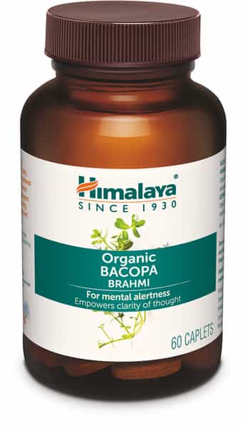 Himalaya Organic Bacopa | Brahmi | For Mental Alertness | Caplets | 60 No's