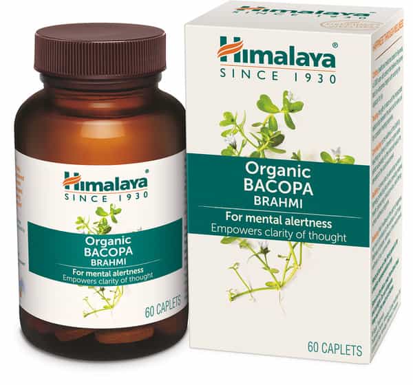 Himalaya Organic Bacopa | Brahmi | For Mental Alertness | Caplets | 60 No's