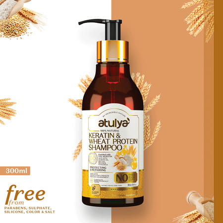 Atulya Keratin & Wheat Protein Shampoo 300 Ml
