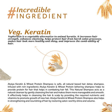 Atulya Keratin & Wheat Protein Shampoo 300 Ml
