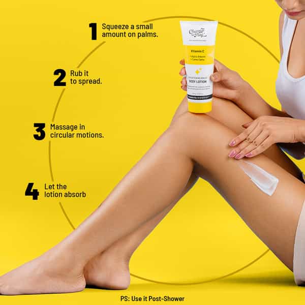 Chemist At Play Brightening Body Lotion | Skin Moisturization | Arbutin & Vitamin C | 200 Ml