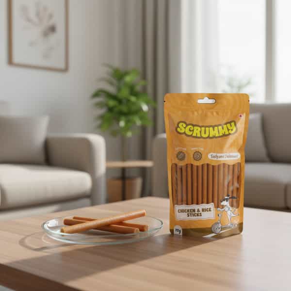 Scrummy Chicken & Rice Sticks Dog Treats | 70 G