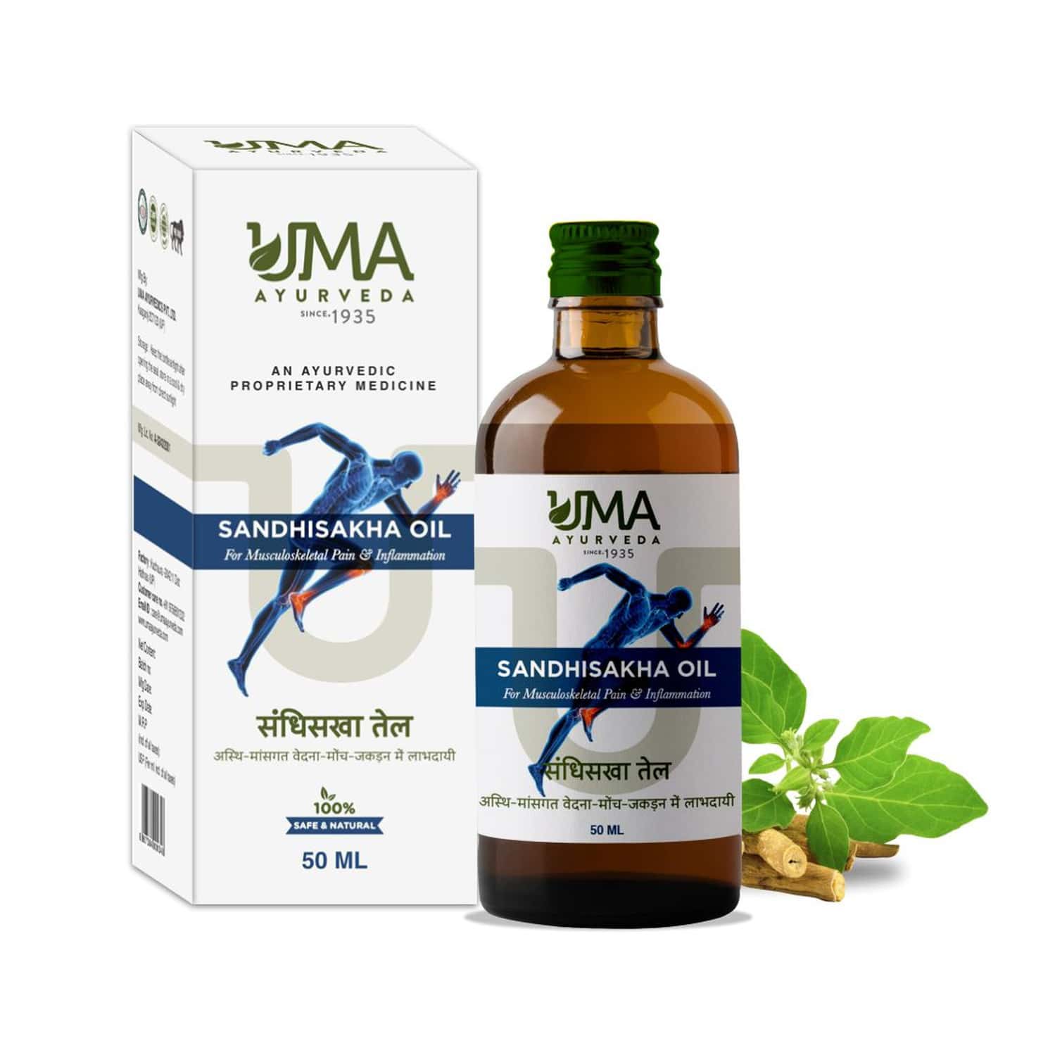 Uma Ayurveda Sandhisakha Oil Ayurvedic Oil 50 Ml