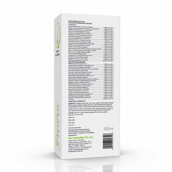 Groviva Hair Oil 100 Ml | Complete Hair Solution | Promotes Hair Growth (Pack Of 1)