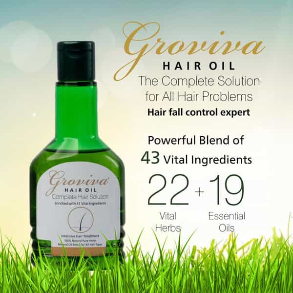 Groviva Hair Oil 100 Ml | Complete Hair Solution | Promotes Hair Growth (Pack Of 1)