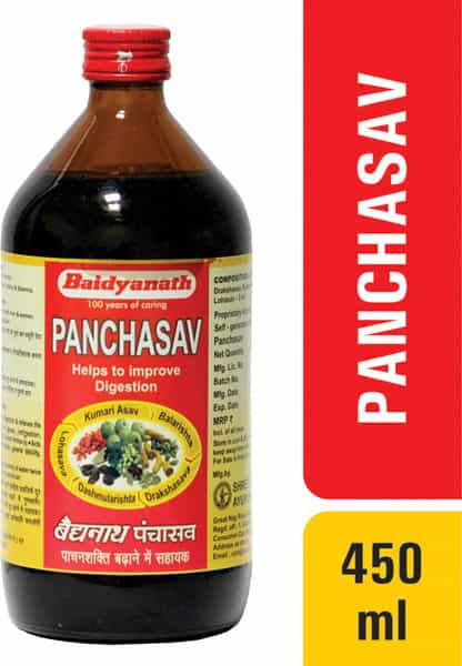Baidyanath Asli Ayurved Panchasava (450Ml) (Pack Of 2) Healthy Digestion Improves Appetite