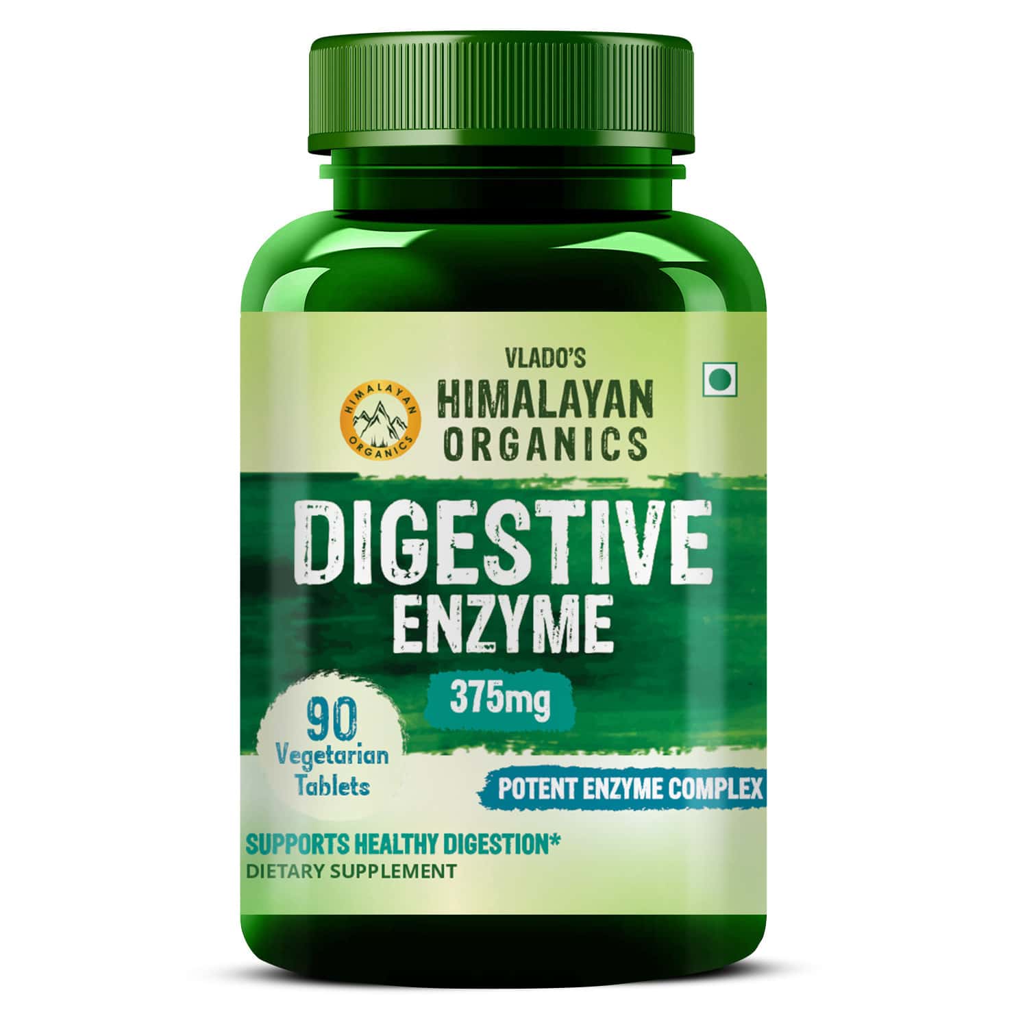 Vlado's Himalayan Organics Digestive Enzyme For Healthy Digestion- 90 Veg Tablets