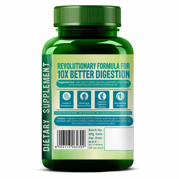 Vlado's Himalayan Organics Digestive Enzyme For Healthy Digestion- 90 Veg Tablets