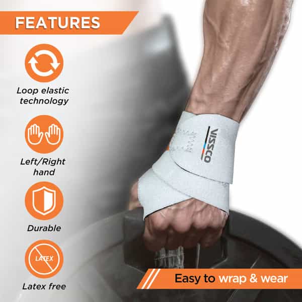 Vissco Wrist Brace (Neoprene) | Support To The Wrist (Grey)