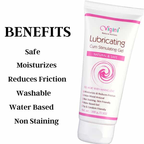Vigini Hot Intimate Lubricant Massage Gel 100Ml + Power Testosterone Performance Booster 30 Caps