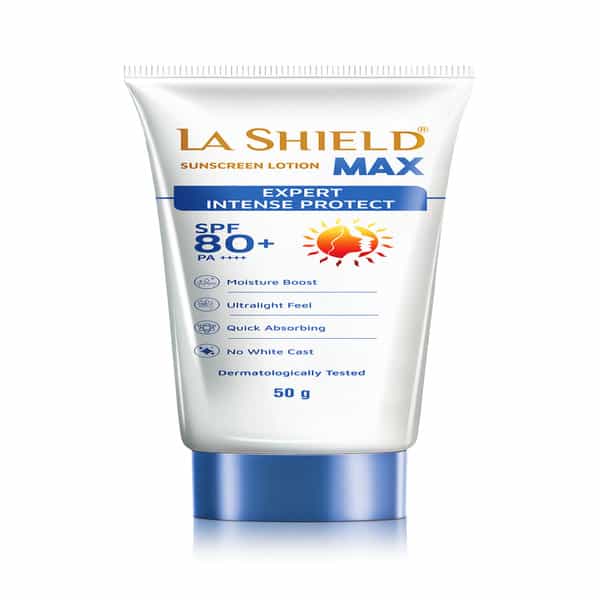 La Shield Max Spf 80+ Sunscreen Lotion 50 Gm