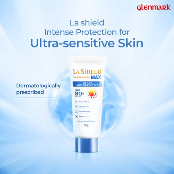 La Shield Max Spf 80+ Sunscreen Lotion 50 Gm