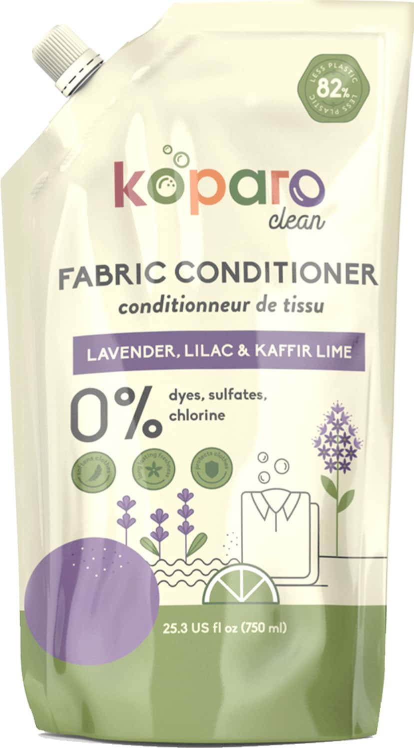 Koparo Fabric Conditioner - Lavender - Natural & Non Toxic- Soft & Shine - Refill Pack - 750 Ml