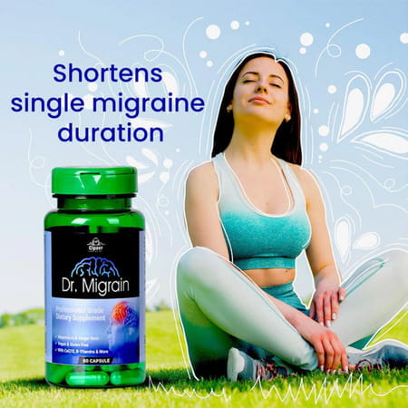 Cipzer Dr Migraine 60 Capsules | Supports Headache Relief & Stress Wellness