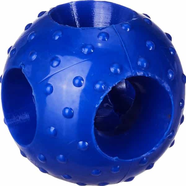 Pawcloud Dog Ball Toy With Hole Dog Rubber Chew Toy Large Multicolor