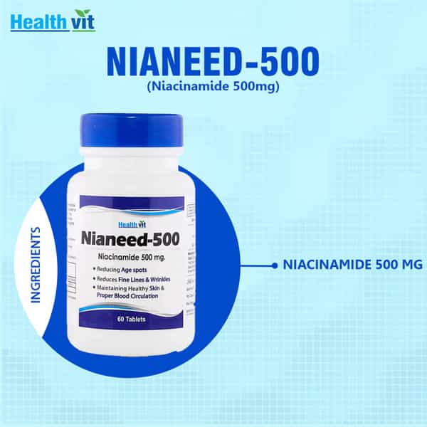Healthvit Nianeed 500 Niacinamide 500Mg 60 Tablets