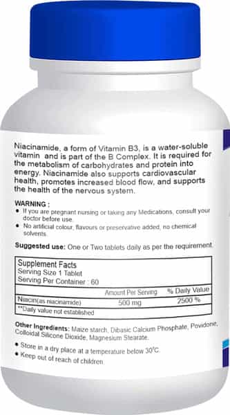 Healthvit Nianeed 500 Niacinamide 500Mg 60 Tablets