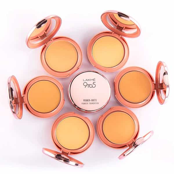 Lakme 9 To 5 Primer + Matte Powder Foundation Compact Natural Almond 9 G