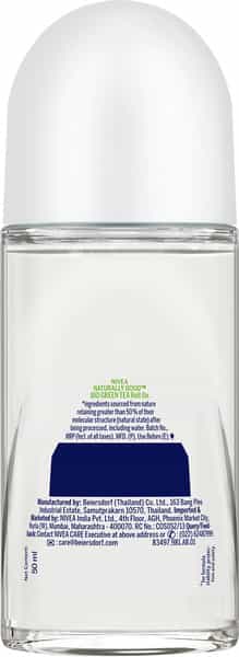 Nivea Naturally Good Deodorant Roll On Bio Green Tea - 50 Ml