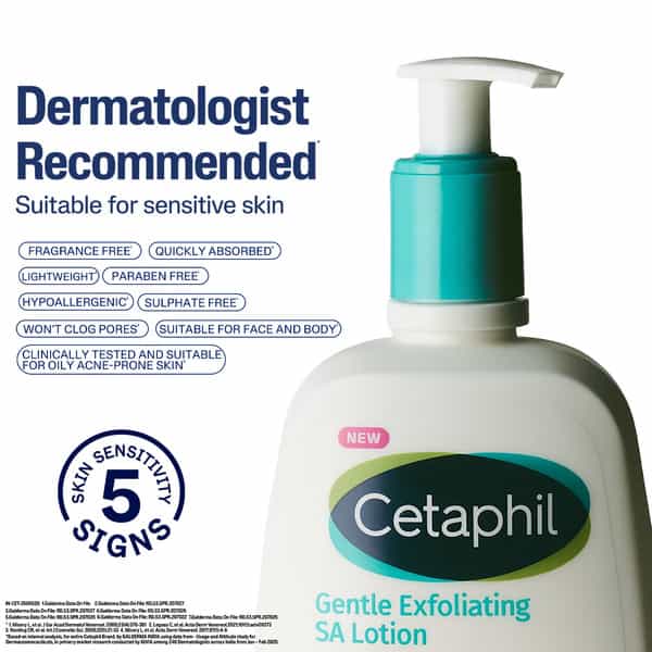 Cetaphil Gentle Exfloliating Sa Lotion For Sensitive Skin 236 Ml
