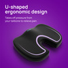 Frido Ultimate Coccyx Seat Cushion With Cooling Effect & Memory Foam, Orthopedic Design, Above 80Kg