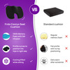 Frido Ultimate Coccyx Seat Cushion With Cooling Effect & Memory Foam, Orthopedic Design, Above 80Kg