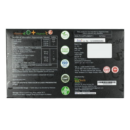 Ec 900 Orange Flavour Sugar Free Chewable Tablets 10 No's