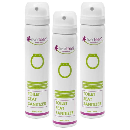 Everteen Instant Toilet Seat Sanitizer Spray For Women 3 Packs (90ml Each)